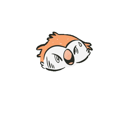 Ybuho Crazy Stress Confused Owl Sticker