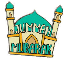 Mubarak Mosque Sticker by Halal Socks