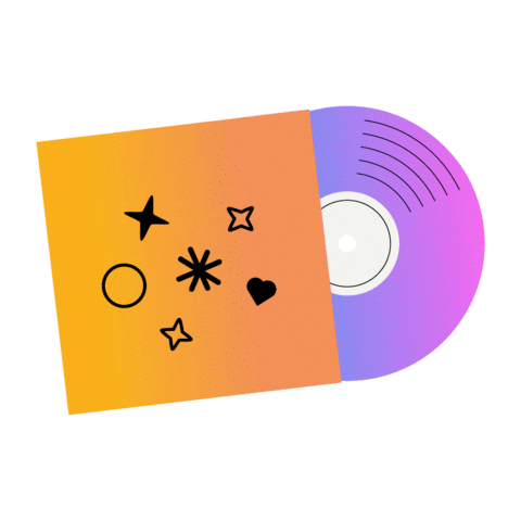 Record Player Loop Sticker