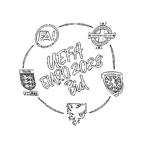 Uk Ireland Euro 2028 Sticker by England