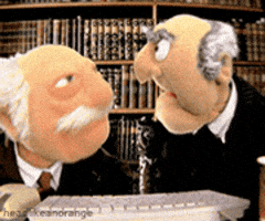 statler and waldorf muppets GIF