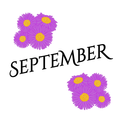 Flowers September Sticker by Erstwilder