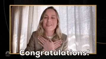 Brie Larson Congratulations GIF by Golden Globes