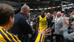 indiana pacers hugs GIF by NBA