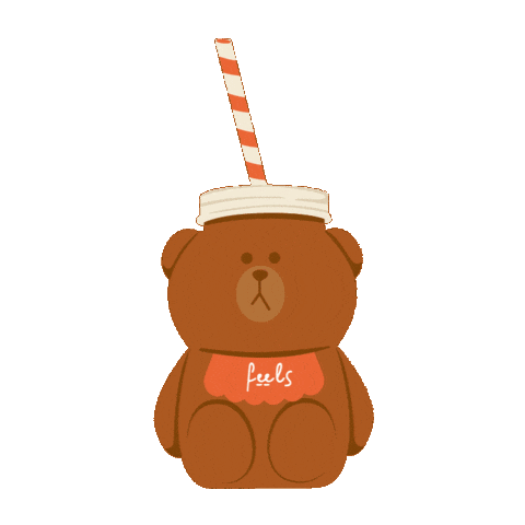 Feels Teddy Bear Sticker by Saddle Cafe