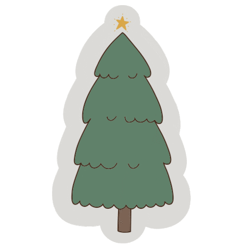 Christmas Tree Love Sticker