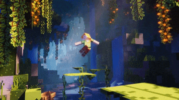 Happy Jump GIF by Minecraft