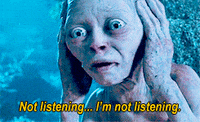 Gollum Not Listening GIFs - Find & Share on GIPHY