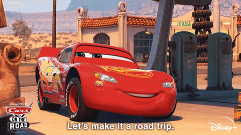 Lightning McQueen quotes from Cars on the Road.