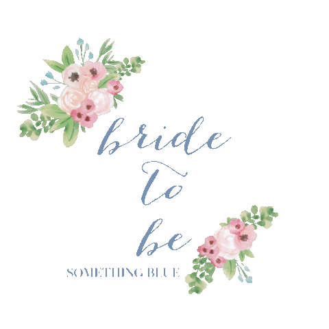 Bride To Be Something Blue Sticker by SomethingBlueBridalBoutique