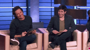 oliver hudson laughing GIF by ABC Network