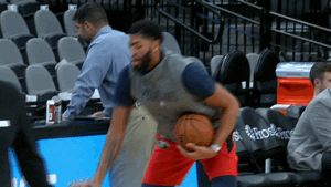 getting ready new orleans pelicans GIF by NBA