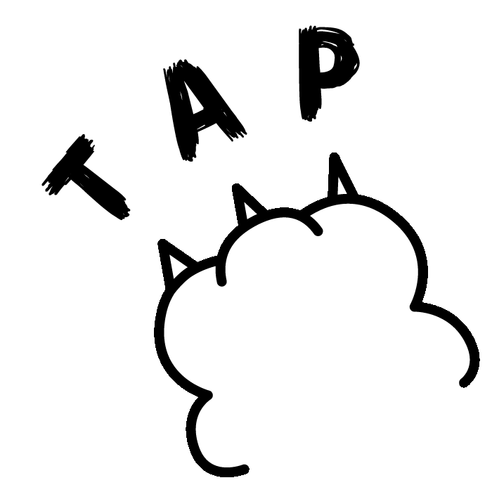 Tap 手 Sticker by exizzleline