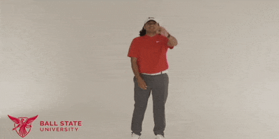 Excited Right Here GIF by Ball State University