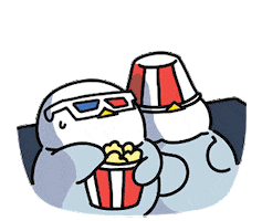 Enjoy Popcorn Sticker