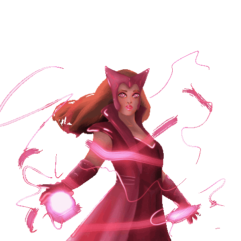 Scarlet Witch Wanda Sticker for iOS & Android | GIPHY