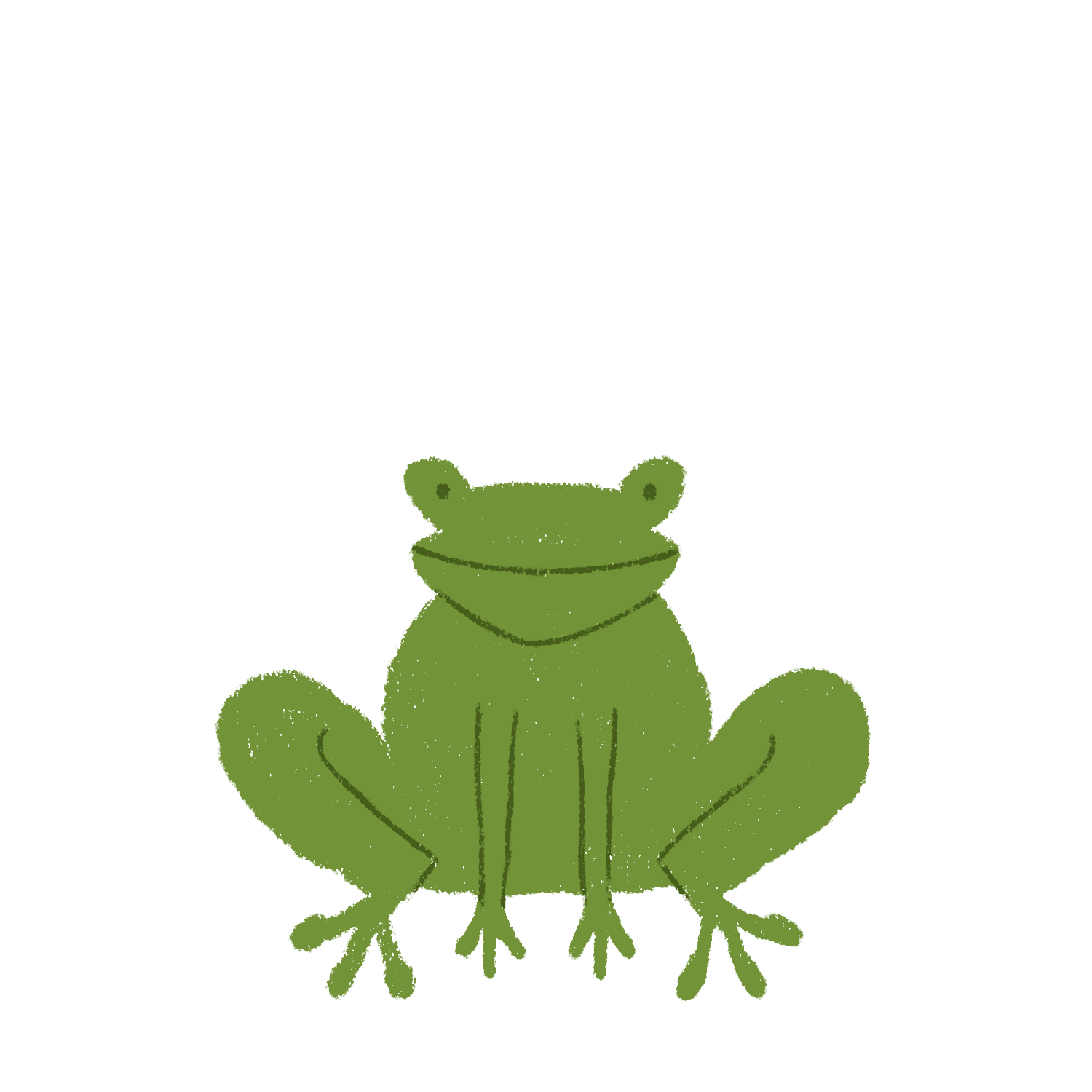 Jump Frog Sticker by Eliott Bulpett
