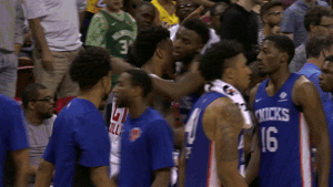 Good Game Hug GIF by NBA