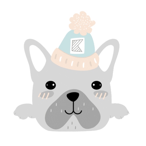 Dog Lola Sticker by Kinuayarns