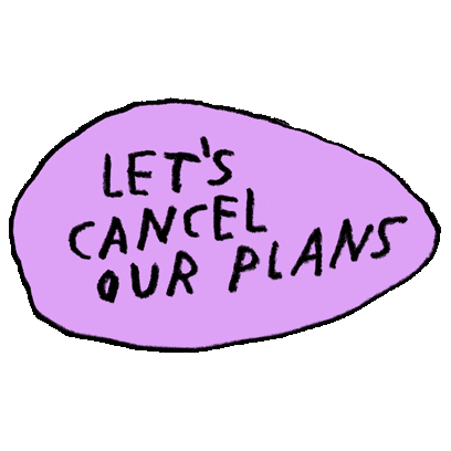 Cancel Over It Sticker by Adam J. Kurtz