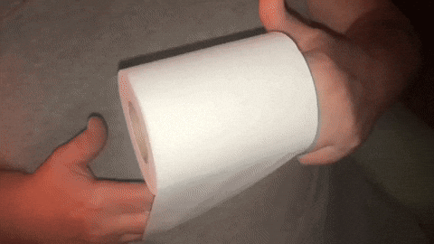 happy toilet paper GIF by Kad's Review