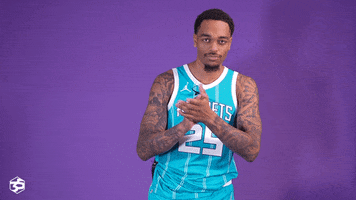 Excited Basketball GIF by Charlotte Hornets
