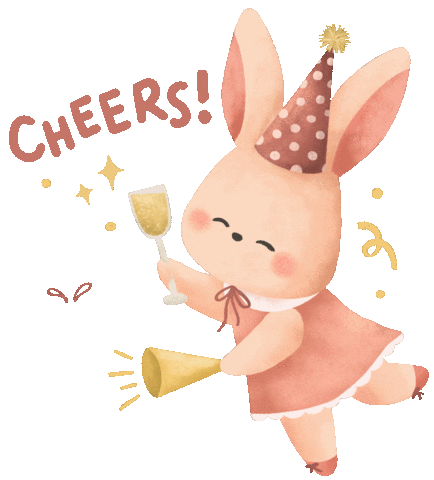 New Year Cheers Sticker