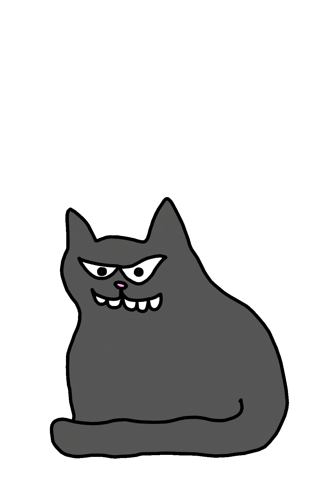 Angry Cat Sticker by wyattbertz