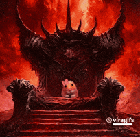Throne Hamster GIF