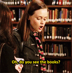 Alexis Bledel Books GIF - Find & Share on GIPHY
