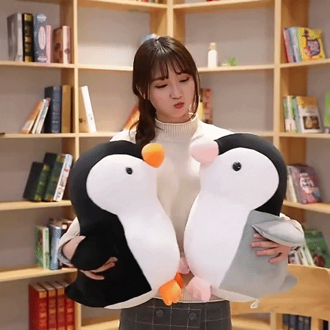 Penguin Plush Toy GIF