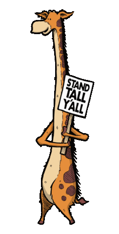 Giraffe Stand Tall Sticker