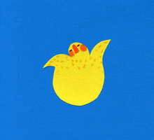 yellow bird GIF by Philippa Rice