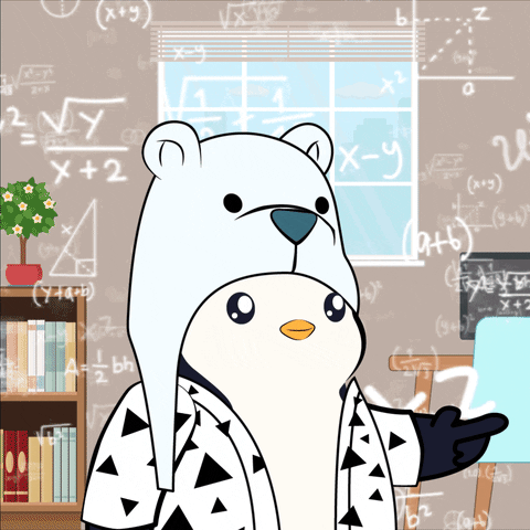 Penguin Calculating GIF by Pudgy Penguins