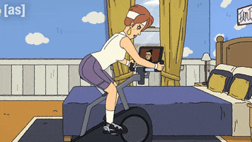 Workout Bike GIF by Adult Swim