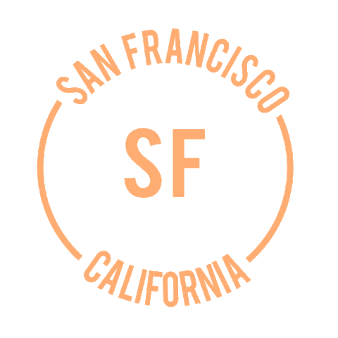 San Francisco California Sticker by Rob Jelinski Studios, llc.
