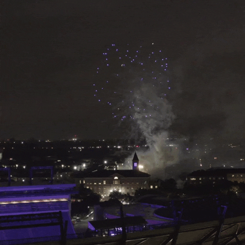 Horned Frogs Fireworks GIF by TCU Athletics