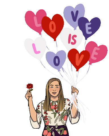 Love Is Love Hearts Sticker by sanne