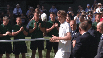kevin anderson wave GIF by Wimbledon