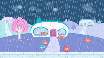 halloween night GIF by Molang.Official