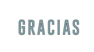 Gracias Thank You Sticker by CM