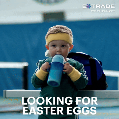 Happy Easter Eggs GIF by E*TRADE from Morgan Stanley