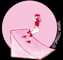SparkleWhirl girl power roller skate roller skating bowls GIF
