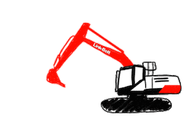 Construction Dirt Sticker by Link-Belt Excavators