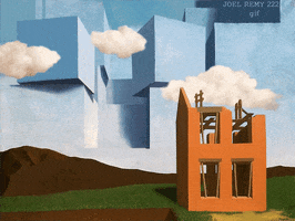 Rene Magritte House GIF by joelremygif