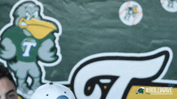 College Sports Win GIF by GreenWave