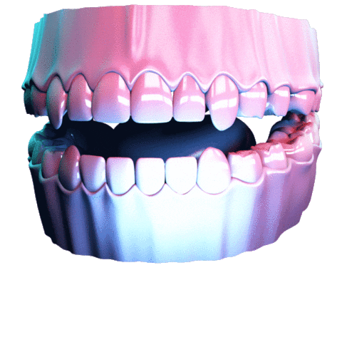 Teeth Hyperreality Sticker by Soso Phist