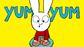 Hungry Yum Yum GIF by Simon Super Rabbit