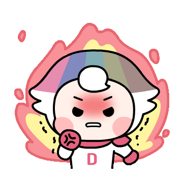 Angry Fire Sticker by ddmkorea