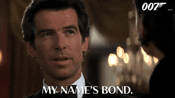 Pierce Brosnan Name GIF by James Bond 007